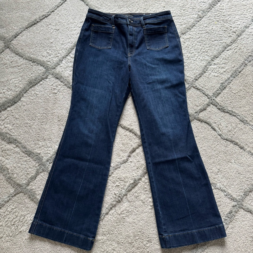 Talbots Dark Blue Wide-Leg Jeans